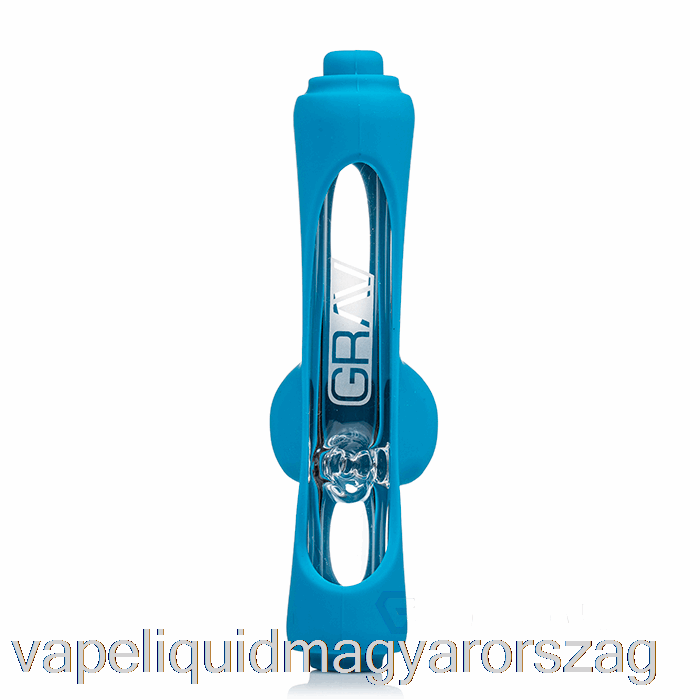 Grav Mini Gőzhenger Szilikon Bőrrel, Kék Vape Folyadékkal